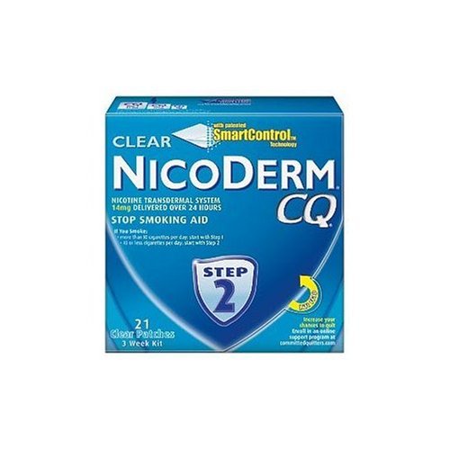Nicoderm Cq Step 2 - 3 Week Kit - 14mg- 21 Clear Nicotine Patches