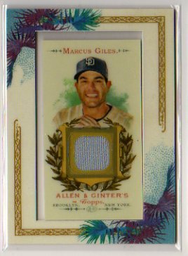 2007 Topps Allen and Ginter Marcus Giles Game Used Jersey Baseball Card