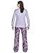 Noble Mount Womens Premium 100% Cotton Flannel/Knit Sleepwear Set - Cute Prints