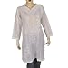 Womens Clothing - Cotton Long Sleeve Top Blouse Chikan Embroidery Size L (ctop558)