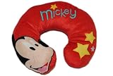 Mickey Mouse Nackenrolle Kissen Nacken Nackenkissen Nackenhörnchen Micky Disney Entenhausen Maus Kinder Kind Kopfschutz bunt Junge Mädchen rot Auto Urlaub Flüge Flug Reise