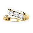 3 Diamond Promise Ring 1 ct. in 14K Yellow Gold