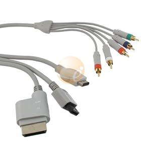 4-IN-1 AV COMPONENT HDTV CABLE FOR XBOX 360 PS2 PS3 Wii