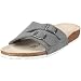 Birkenstock Vaduz Velours Art. Nr. 118323, Sandali unisex adulto - Grigio, EU 36