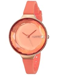 RumbaTime Womens 17790 Orchard Gem Analog Display Japanese Quartz Orange Watch