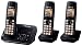 Panasonic KX-TG6623EB Triple Digital Cordless Phone Set with Answer Machine - Black