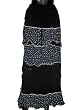 Gift For Her -Black Color With White Color Printed Wrap Girls Comfortable Clothing In India Size 38 For Free Shipping