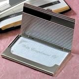 BUSINESS CARD HOLDER - SILVERPLATED BUSINESS CARD HOLDER - card holder