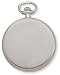 Avalon 17 Jewel Mechanical Skeleton Silver-tone Covered Pocket Watch with Chain, #4037S image 3