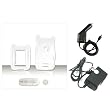 PCMICROSTORE Brand Motorola RAZR MAXX VE Phone (Verizon Wireless) Translucent Clear Snap-On Crystal Case Cover with Removable Belt Clip - Bundled with 12v Rapid Premium Car Charger and Home Travel Wall AC Adapter Charger