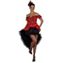 Burlesque Moulin Rouge Can Can Saloon Girl Ladies Fancy Dress Costume Medium