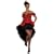 Burlesque Moulin Rouge Can Can Saloon Girl Ladies Fancy Dress Costume Medium