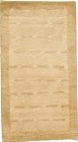 2'5 x 4'5 Beige Hand Knotted Wool Gabbeh Rug