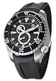 Girard-Perregaux Sea Hawk II Mens' Limited Edition Watch Automatic Stainless Steel Black Dial on Black Rubber Strap 49950-19-632-FK6A