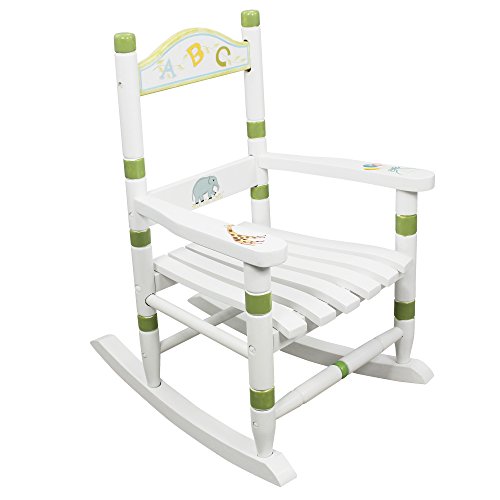 Fantasy Fields - Alphabet Thematic Kids Wooden Rocking Chair | Imagination Inspiring Hand Crafted & Hand Painted Details   Non-Toxic, Lead Free Water-based Paint