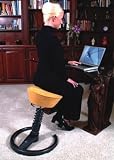 Via Swopper Stool - Cachet Micro Fibre Seat (Black Fabric)