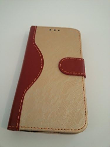 Samsung Galaxy S5 Wallet Cover Case and Free Usb Data Cable (Tan)