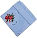 Handmade Cross Stitch Table Cloth - English Garden (Hand-crocheted border)