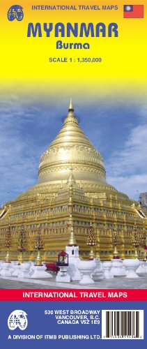 Myanmar (Burma) 1:1,350,000- 2007*** (International Travel Maps)