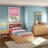 Copley Twin Mates 5-Piece Bedroom Set in Natural Maple
