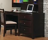 Computer Desk Contemporary Style in Cappuccino Finish