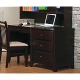 Computer Desk Contemporary Style in Cappuccino Finish by visiondecor Furniture