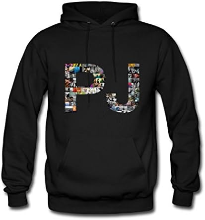 Pearl Jam PJ Logo Mens Hoodies Black XL
