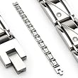 316L Stainless Steel Bracelet/Gold Plated - Length 8" (203mm) - Width 10mm