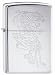Angry Tiger Engraved Etched Design High Polish Chrome Zippo Lighter