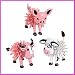 12 Assorted Farm Animal Barnyard Hedge Balls (2)