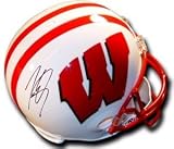 Lee Evans Autographed/Hand Signed Wisconsin Badgers Mini Helmet