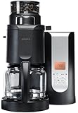 KRUPS KM7005 Grind and Brew Coffee Maker with Stainless Steel Conical Burr Grinder, 10-cup, Black