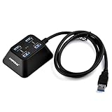 Mpow 4 Port Portable USB 3.0 Bus-Powered Hub with an Extended 3.3ft USB 3.0 Cable [VIA VL812 Chipset]