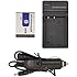 Battery + Charger for Sony CyberShot DSC-T2 DSC-T200 DSC-T300 DSC-T500 DSC-T70 DSC-T700 DSC-T90 DSC-T900 InfoLithium Type D NP-FD1 NP-BD1 NPFD1 NPBD1 + Car Plug