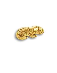 14k Gold Guinea Pig Pin by The Magic Zoo