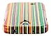 SunSmart Natural Handmade Hard Wood Bamboo Case Cover for Samsung Galaxy S4 IV with Free Screen Protector (Colourful Stripe)