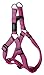 Reflective Adjustable Dog Step in Harness for Large Dogs; matching collar and leash available, Pink