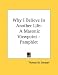 Why I Believe In Another Life: A Masonic Viewpoint - Pamphlet