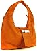 Ladies Orange Brown Rust Buckle Hobo Fashion Shoulder Handbag