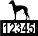 Custom Crafted ITALIAN GREYHOUND Steel Address Sign