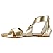 Sandalup Women's Elastic Ankle Strap Flat Sandals