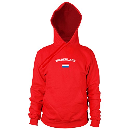 Oranje Niederlage – Herren Hooded Sweater, Größe: XXL, Farbe: rot