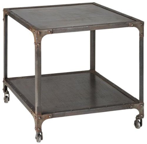 Industrial Side End Table 24H NATURAL