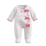 American Girl Bitty Baby Pink Bow Sleeper