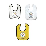 Pittsburgh Steelers NFL Baby Bib Set (3 Pack)