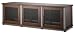 Salamander Synergy 237 A/V Cabinet w/ Three Doors (Walnut/Silver)