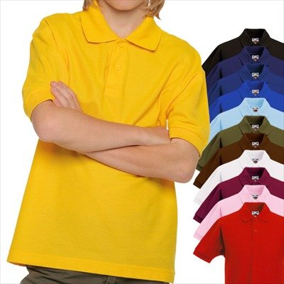 Fruit of the Loom - Kinder Poloshirt 'Piqué 