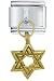 Star Of David Italian Charms Bracelet Link