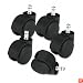 Office Chair Caster Wheels - Stem Diameter: 7/16