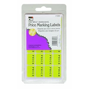 Charles Leonard Labels - Self-Adhesive - Price Marking Labels - Self-Adhesive 300/Box, 72300